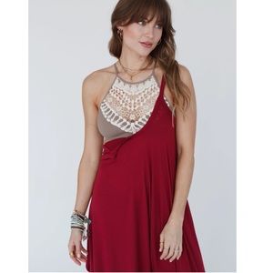 🎉HP🤍 Neck Boho Babe Crochet Lace Bralette NWT